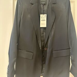 Zara Black Sport Coat Modern Tailored Fit
